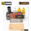 Liang 0008 Paint Crack Effects Airbrush Stencils
